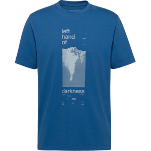 Mammut Gerade geschnittenes T-Shirt aus ökologischer Baumwolle Base T-Shirt Men Hand Blau L Mammut Gerade geschnittenes T-Shirt aus ökologischer Baumwolle Base T-Shirt Men Hand Blau L