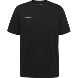 Mammut Gerade geschnittenes T-Shirt aus Baumwolle Base T-Shirt Men Mini Logo Schwarz 3XL Mammut Gerade geschnittenes T-Shirt aus Baumwolle Base T-Shirt Men Mini Logo Schwarz 3XL