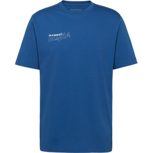 Mammut Gerade geschnittenes T-Shirt aus ökologischer Baumwolle Base T-Shirt Men Multi-Pitch Blau M Mammut Gerade geschnittenes T-Shirt aus ökologischer Baumwolle Base T-Shirt Men Multi-Pitch Blau M