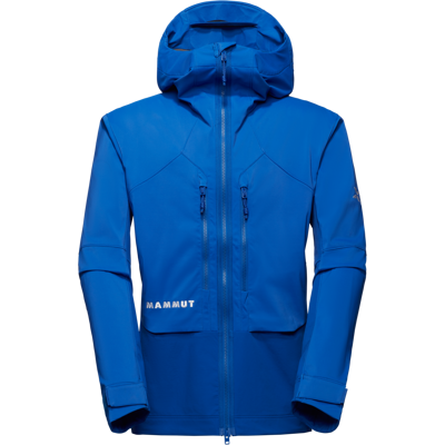 Mammut Wetterfeste Softshell-Bergjacke Eiger Nordwand Pro SO Hooded Jacket Men Blau L Mammut Wetterfeste Softshell-Bergjacke Eiger Nordwand Pro SO Hooded Jacket Men Blau L