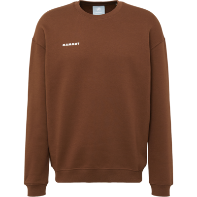 Mammut Warmer Rundhalspullover aus 100 % ökologischer Baumwolle Base ML Crew Neck Men Mini Logo Brown XL Mammut Warmer Rundhalspullover aus 100 % ökologischer Baumwolle Base ML Crew Neck Men Mini Logo Brown XL