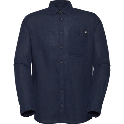 Mammut Langärmliges Alltagshemd mit Naturfasern Alvra Summer Longsleeve Shirt Men Blau XXL Mammut Langärmliges Alltagshemd mit Naturfasern Alvra Summer Longsleeve Shirt Men Blau XXL