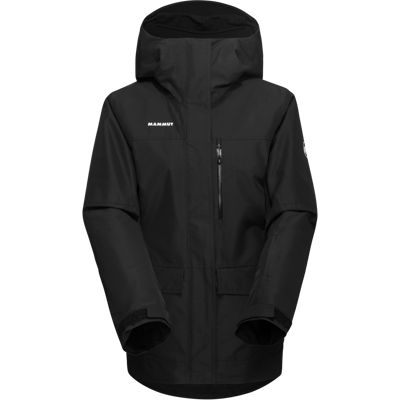 MAMMUT Schwarze Fall Line HS Thermo Jacke - Wasserabweisender Skimantel MAMMUT Schwarze Fall Line HS Thermo Jacke - Wasserabweisender Skimantel