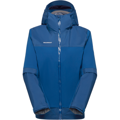 Mammut Strapazierfähige Allwetter-Hardshell-Wanderjacke Ducan Guide HS Hooded Jacket Women Blau S Mammut Strapazierfähige Allwetter-Hardshell-Wanderjacke Ducan Guide HS Hooded Jacket Women Blau S