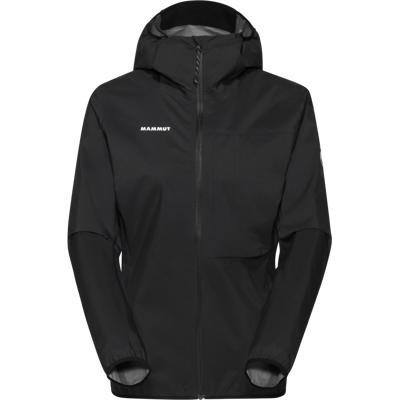 Mammut Kompakte minimalistische Hardshell-Wanderjacke Ducan Light HS Hooded Jacket Women Schwarz XS Mammut Kompakte minimalistische Hardshell-Wanderjacke Ducan Light HS Hooded Jacket Women Schwarz XS