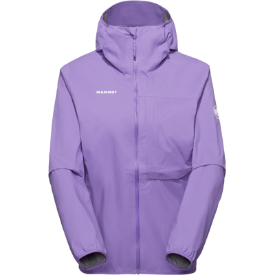 Mammut Kompakte minimalistische Hardshell-Wanderjacke Ducan Light HS Hooded Jacket Women Lila M Mammut Kompakte minimalistische Hardshell-Wanderjacke Ducan Light HS Hooded Jacket Women Lila M
