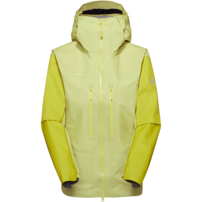 Mammut Ultraleichte, kompakte Hardshelljacke für die Berge Taiss Light HS Hooded Jacket Women Gelb S Mammut Ultraleichte, kompakte Hardshelljacke für die Berge Taiss Light HS Hooded Jacket Women Gelb S
