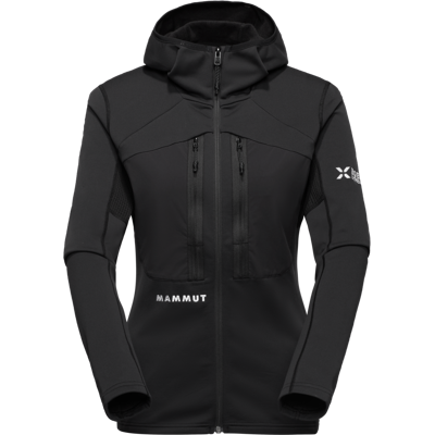 Mammut Strapazierfähige, atmungsaktive Midlayer-Bergjacke Eiger Nordwand Advanced ML Hooded Jacket Women Schwarz XS Mammut Strapazierfähige, atmungsaktive Midlayer-Bergjacke Eiger Nordwand Advanced ML Hooded Jacket Women Schwarz XS