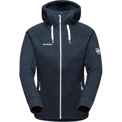 Mammut Fleecejacke mit Kapuze für Skifahren und Freizeit Arctic ML Hooded Jacket Women Blau M Mammut Fleecejacke mit Kapuze für Skifahren und Freizeit Arctic ML Hooded Jacket Women Blau M