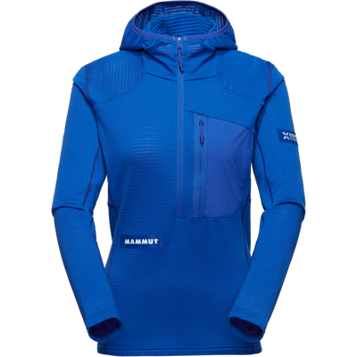 Mammut Vielseitiger, schnelltrocknender Hoodie für die Berge Eiger Nordwand Advanced FL Half Zip Hoodie Women Blau XL Mammut Vielseitiger, schnelltrocknender Hoodie für die Berge Eiger Nordwand Advanced FL Half Zip Hoodie Women Blau XL