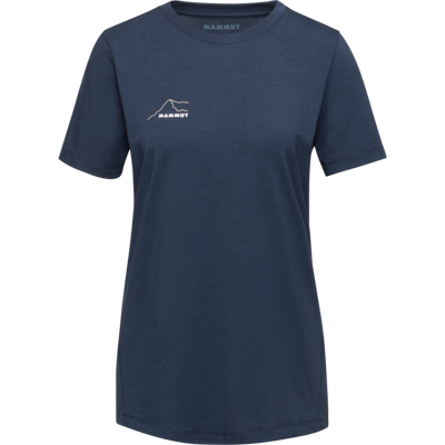 Mammut Feuchtigkeitsableitendes Alltags-T-Shirt Mountain T-Shirt Women Eiger Blau XS Mammut Feuchtigkeitsableitendes Alltags-T-Shirt Mountain T-Shirt Women Eiger Blau XS
