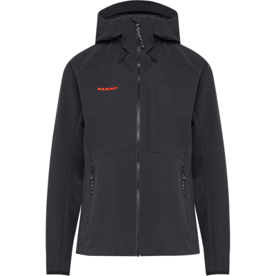 Mammut Softshell-Wanderjacke für jede Saison Ultimate Comfort SO Hooded Jacket Women Classic Schwarz XL Mammut Softshell-Wanderjacke für jede Saison Ultimate Comfort SO Hooded Jacket Women Classic Schwarz XL