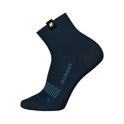 Mammut Atmungsaktive Wandersocken mit Sohlenpolsterung Hiking Full Cushion Quarter Socks Blau L/42-44 Mammut Atmungsaktive Wandersocken mit Sohlenpolsterung Hiking Full Cushion Quarter Socks Blau L/42-44