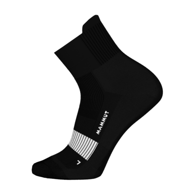 Mammut Schnelltrocknende, strapazierfähige Wandersocken All-Mountain Targeted Cushion Quarter Socks Schwarz L/42-44 Mammut Schnelltrocknende, strapazierfähige Wandersocken All-Mountain Targeted Cushion Quarter Socks Schwarz L/42-44