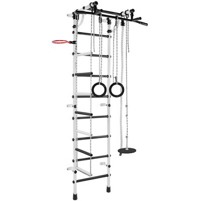 Monkey-Gym Sprossenwand für Kinderzimmer Gamma Plus - silber-schwarz Monkey-Gym Sprossenwand für Kinderzimmer Gamma Plus - silber-schwarz