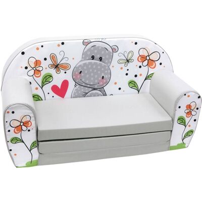 Monkey-Gym Kindersofa Print - nilpferd Monkey-Gym Kindersofa Print - nilpferd