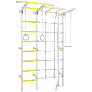 Monkey-Gym Sprossenwand für Kinderzimmer Next-5 - silber-gelb Monkey-Gym Sprossenwand für Kinderzimmer Next-5 - silber-gelb