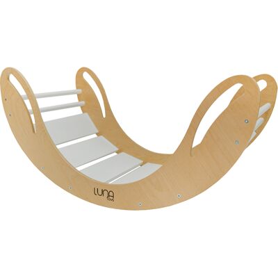 Monkey-Gym Kletterbogen aus Holz Smile - weiß Monkey-Gym Kletterbogen aus Holz Smile - weiß