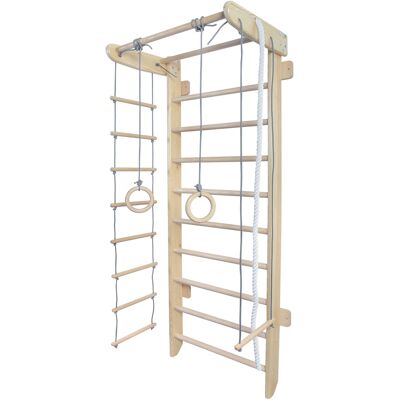 Monkey-Gym Sprossenwand für Kinderzimmer Numi - hölzern Monkey-Gym Sprossenwand für Kinderzimmer Numi - hölzern