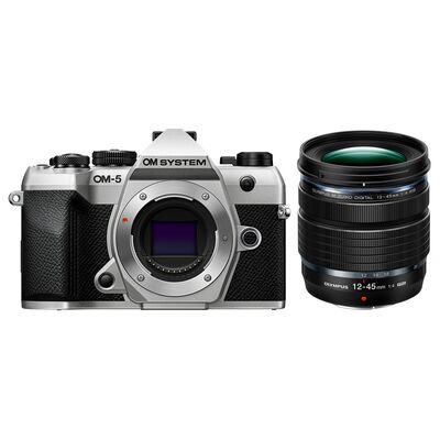 OM SYSTEM OM-5 II Body + M.Zuiko AF 12-45mm f/4 Pro ED silver OM SYSTEM OM-5 II Body + M.Zuiko AF 12-45mm f/4 Pro ED silver
