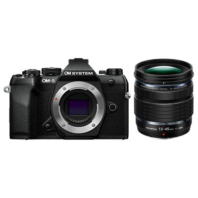OM SYSTEM OM-5 II Body + M.Zuiko AF 12-45mm f/4 Pro ED black OM SYSTEM OM-5 II Body + M.Zuiko AF 12-45mm f/4 Pro ED black