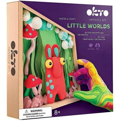 Okto, Modelliermasse, Kleine Welt 3D 'Troll' im Holzkasten Okto, Modelliermasse, Kleine Welt 3D 'Troll' im Holzkasten