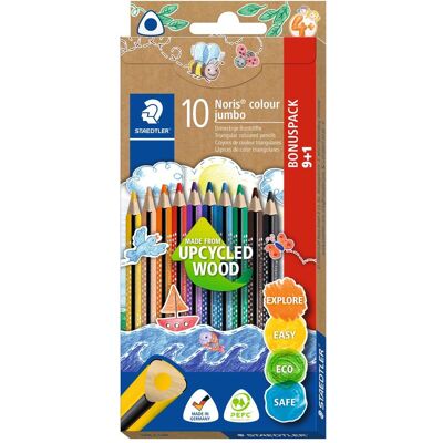 Staedtler Malstifte, Dreikant-Buntstift Noris colour jumbo, 9+1 Etui (10x) Staedtler Malstifte, Dreikant-Buntstift Noris colour jumbo, 9+1 Etui (10x)