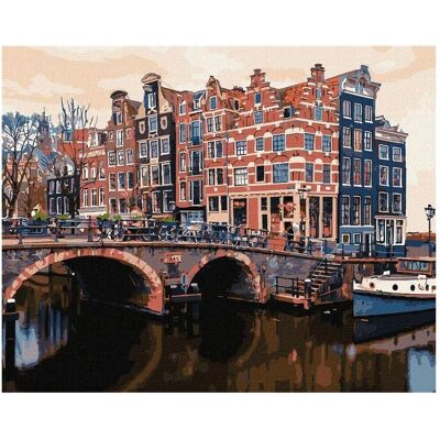 Ideyka Malset - Uroczy Amsterdam - 40x50cm - Kunst Aktivität Ideyka Malset - Uroczy Amsterdam - 40x50cm - Kunst Aktivität