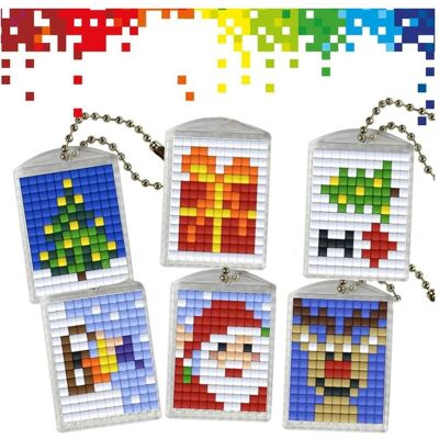 Magni PRACHT Bastelset Pixel Spass Nr. 67 Winter 6 Medaillons Magni PRACHT Bastelset Pixel Spass Nr. 67 Winter 6 Medaillons