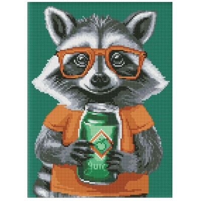 Ideyka Diamond Painting Süsser Waschbär 30 x 40 mit Rahmen Ideyka Diamond Painting Süsser Waschbär 30 x 40 mit Rahmen