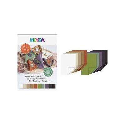 Heyda, Bastelpapier, Bastelkarton-Block Natur, DIN A4, 20 Blatt Recyclingpapier, ungestricken, kopfgeleimt (20x) Heyda, Bastelpapier, Bastelkarton-Block Natur, DIN A4, 20 Blatt Recyclingpapier, ungestricken, kopfgeleimt (20x)