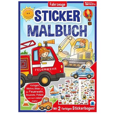 Magni, Sticker, Sticker Malbuch Fahrzeuge Magni, Sticker, Sticker Malbuch Fahrzeuge