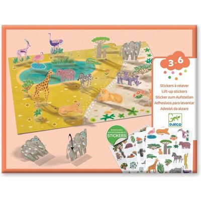 Djeco, Sticker, Sticker zum Aufstellen Tiere (80 Sticker) Djeco, Sticker, Sticker zum Aufstellen Tiere (80 Sticker)