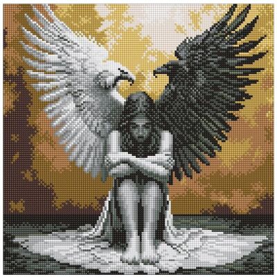 Ideyka Diamond Painting mit Rahmen - Zwei Seiten der Seele - art selena ua 40 x 40 cm Ideyka Diamond Painting mit Rahmen - Zwei Seiten der Seele - art selena ua 40 x 40 cm