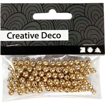 Creativ Company Perlen Gold, 100 Stück. Creativ Company Perlen Gold, 100 Stück.
