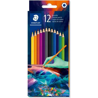 Staedtler Malstifte, Multiverse sechseckige Buntstifte 12 Farben (12x) Staedtler Malstifte, Multiverse sechseckige Buntstifte 12 Farben (12x)