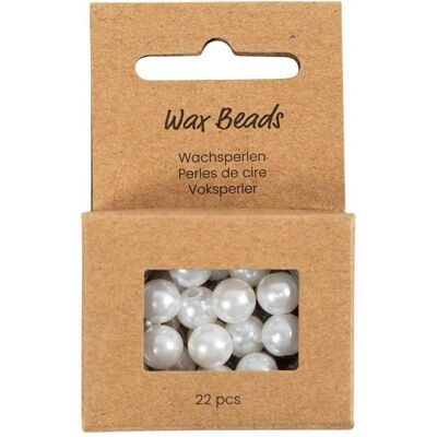 Creativ Company Perlen-Set Wachsperlen Weiss, 8 mm Creativ Company Perlen-Set Wachsperlen Weiss, 8 mm
