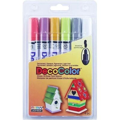 Marvy, Marker, Decocolor-Marker zum Dekorieren verschiedener Oberflächen Marvy, Marker, Decocolor-Marker zum Dekorieren verschiedener Oberflächen