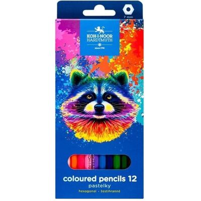Koh-i-Noor, Malstifte, Buntstifte 12 St. Waschbär (12x) Koh-i-Noor, Malstifte, Buntstifte 12 St. Waschbär (12x)