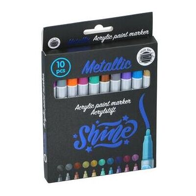 Craft, Marker, Marker-Acrylfarbe, Metallic (10x) Craft, Marker, Marker-Acrylfarbe, Metallic (10x)