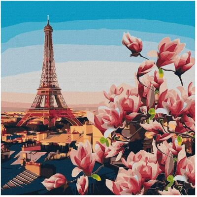 Malen nach Zahlen - Pariser Magnolien 50x50cm Malen nach Zahlen - Pariser Magnolien 50x50cm