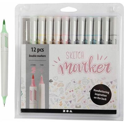 Creativ Company, Malstifte, Fasermaler Sketch Marker (12x) Creativ Company, Malstifte, Fasermaler Sketch Marker (12x)