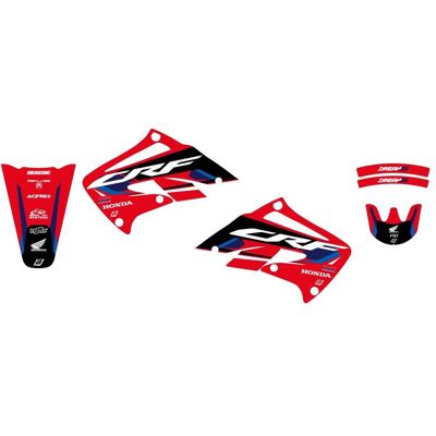 Blackbird, Sticker, Aufkleber-Set für Honda CRF 450R '02-'04 DREAM 5 Farben Rot Schwarz Blackbird, Sticker, Aufkleber-Set für Honda CRF 450R '02-'04 DREAM 5 Farben Rot Schwarz