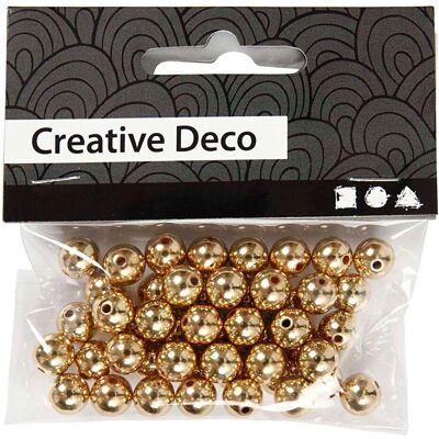 Creativ Company Perlen Gold, 50 Stück. Creativ Company Perlen Gold, 50 Stück.