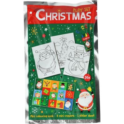 Leckerli-Set Weihnachts-Malset mit Buntstiften und Aufklebern Leckerli-Set Weihnachts-Malset mit Buntstiften und Aufklebern