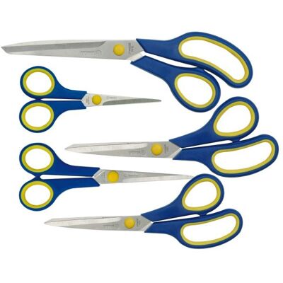 Toya, Schere, 5-teiliges Scherenset, Höhe 140-170-190-220-250 mm, Edelstahl (14 cm) Toya, Schere, 5-teiliges Scherenset, Höhe 140-170-190-220-250 mm, Edelstahl (14 cm)
