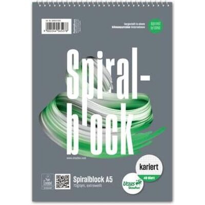 Ursus, Heft + Block, Spiralblock (A5, Kariert) Ursus, Heft + Block, Spiralblock (A5, Kariert)