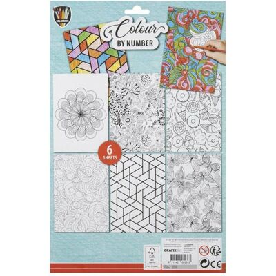 Grafix Kleuren op Nummer A4 - Mandala Grafix Kleuren op Nummer A4 - Mandala
