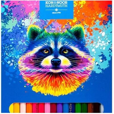 Koh-i-Noor, Malstifte, Buntstifte 36 St. Waschbär (36x) Koh-i-Noor, Malstifte, Buntstifte 36 St. Waschbär (36x)