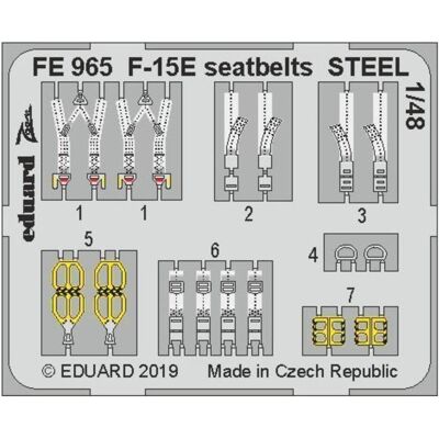 Eduard F-15E seatbelts STEEL f.Great Wall Hobby Eduard F-15E seatbelts STEEL f.Great Wall Hobby